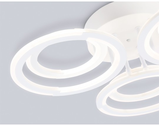  Светильник светодиодный потолочный FA8943/3+3 WH белый 79W 3000-6000K D580*120 (ПДУ ИК)