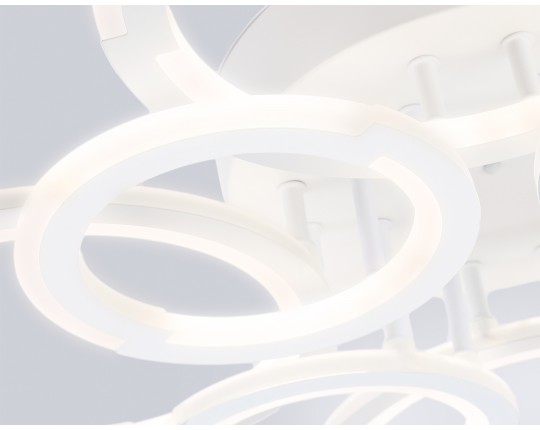  Светильник светодиодный потолочный FA8945/4+4 WH белый 106W 3000-6000K D670*120 (ПДУ ИК)