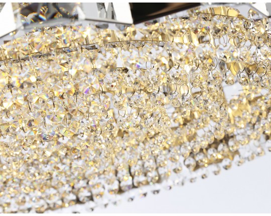  Подвесная люстра с хрусталем LH41006/18 CH/CL хром/прозрачный E14*18 max 40W D700*320