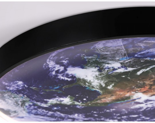  Настенно-потолочный светодиодный светильник FW11131 BK черный 15W LED 3000-6400K D240*38