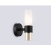  Настенный светильник LH55106 BK/FR/TI черный/белый матовый/янтарь E14 max 40W 130*100*225