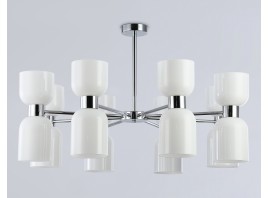  Люстра на штанге LH56085/16 СH/FR хром/белый матовый E14*16 max 40W D860*510