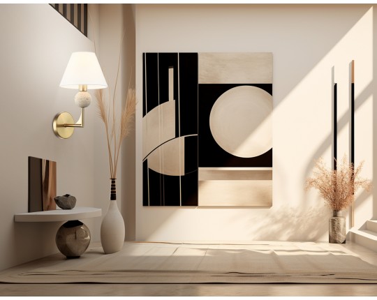  Настенный светильник с абажуром LH75165 BS/FR латунь/белый матовый E14 max 40W 240*170*300