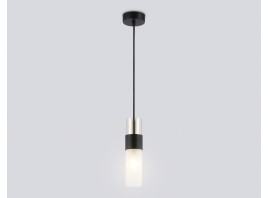  Подвесной светильник LH55101 BK/FR/TI черный/белый матовый/янтарь E14 max 40W D55*1500