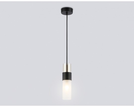  Подвесной светильник LH55101 BK/FR/TI черный/белый матовый/янтарь E14 max 40W D55*1500