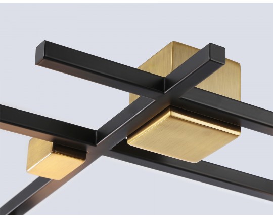  Потолочный светильник LH51015/5 BK/BS/FR черный/латунь/белый матовый G9*5 max 28W 800*560*170