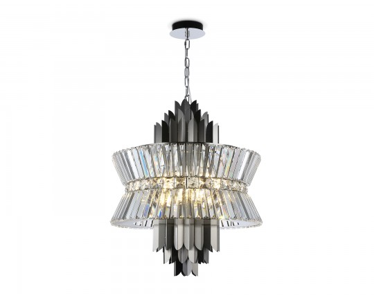  Подвесная люстра с хрусталем LH41020/12 BK/CL черный/прозрачный E14*12 max 40W D560*660