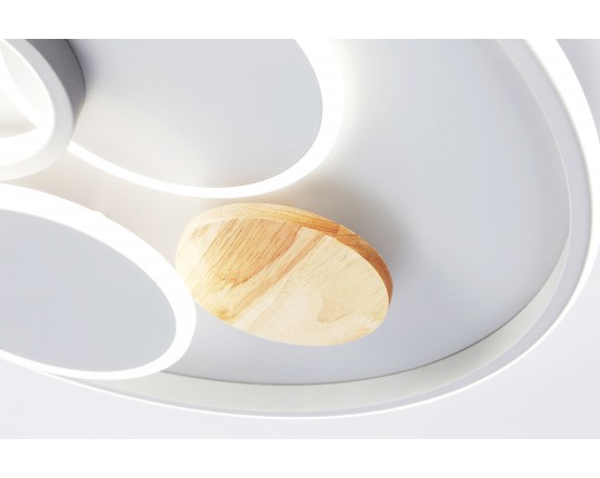  Настенно-потолочный светодиодный светильник с пультом FL4803 GR серый 3000K-6400K 70W D500*95 (ПДУ ИК)