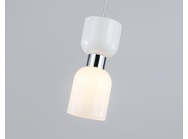  Подвесной светильник LH56081 СH/FR хром/белый матовый E14 max 60W D120*1500