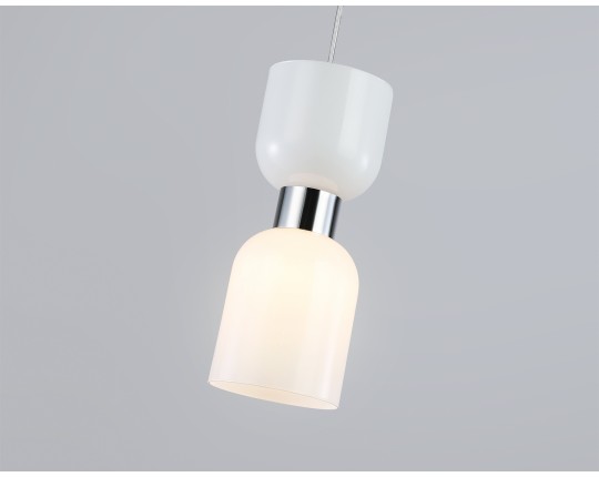  Подвесной светильник LH56081 СH/FR хром/белый матовый E14 max 60W D120*1500