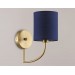  Настенный светильник с абажуром LH71275 BS/DB латунь/темно синий E14 max 40W 225*120*250
