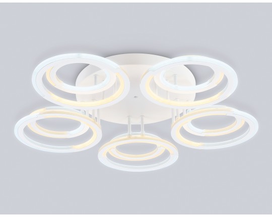  Светильник светодиодный потолочный FA8944/5+5 WH белый 132W 3000-6000K D735*115 (ПДУ ИК)