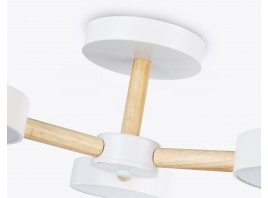  Подвесной светодиодный светильник с пультом FL4821/3 WH белый 3000K-6400K 40W D580*160 (ПДУ ИК)