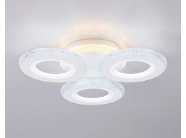  Потолочный светодиодный светильник с пультом FA8866/3 WH белый 3000K-6400K 38W 390*360*80 (ПДУ ИК)