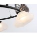  Подвесная люстра LH15003/6 BK/FR/SM черный/белый матовый/дымчатый G9*6 max 40W D630*1150