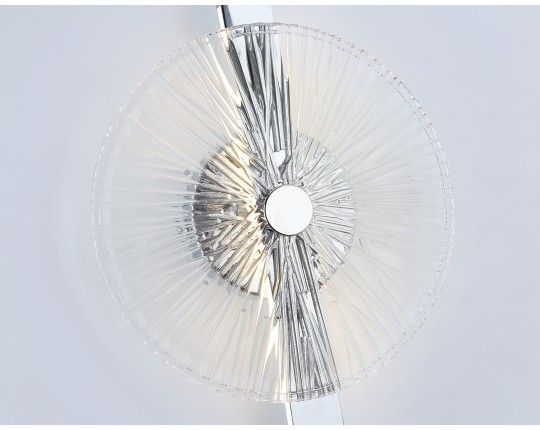  Настенный светодиодный светильник LH31141 СH/CL хром/прозрачный 13W 3000K 280*70*350