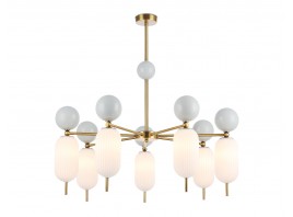  Светильник на штанге LH53106/7 BS/GR/FR латунь/серый/белый матовый G9*7 max 28W D800*800