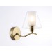  Настенный светильник LH57095 BS/FR латунь/белый матовый E14 max 40W 230*140*200