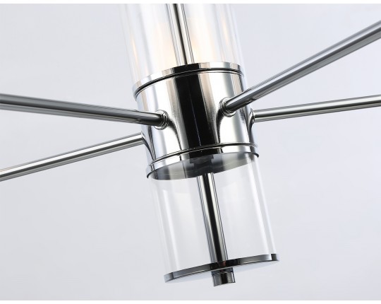  Подвесная люстра LH56001/5 СH/FR хром/белый матовый E14*5 max 40W D640*1260