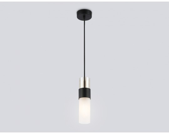  Подвесной светильник LH55101 BK/FR/TI черный/белый матовый/янтарь E14 max 40W D55*1500