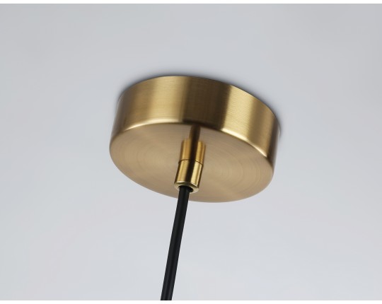  Подвесной светильник LH56111 BK/BS/CL черный/латунь/прозрачный E14 max 40W D65*1500