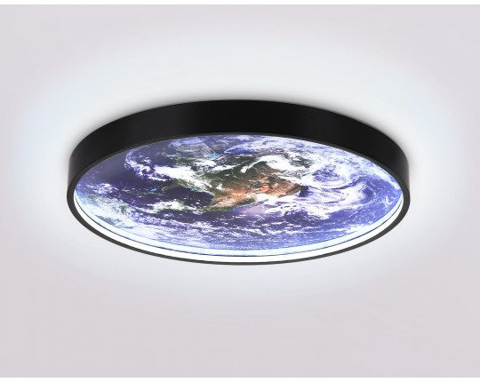  Настенно-потолочный светодиодный светильник FW11131 BK черный 15W LED 3000-6400K D240*38