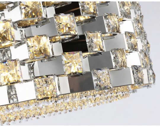  Подвесная люстра с хрусталем LH41006/18 CH/CL хром/прозрачный E14*18 max 40W D700*320