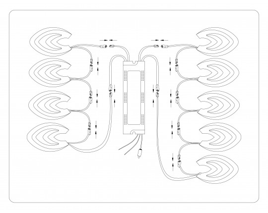  Потолочный светодиодный светильник с пультом FA4547/3+3 WH белый 3000K-6400K 113W 650*470*110 (ПДУ ИК)