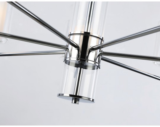  Подвесная люстра LH56003/7 СH/FR хром/белый матовый E14*7 max 40W D790*1260