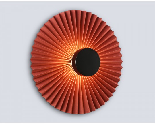  Настенный светодиодный светильник LH72653 BK/RD черный/красный 6W 3000K D300*100