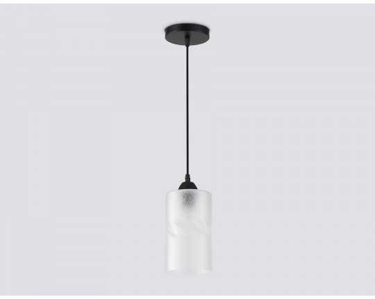  Светильник подвесной со стеклянным плафоном TR3411 BK черный E27 max 60W D120*1000