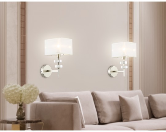  Настенный светильник с абажуром LH71335 CGD золото E14 max 40W 240*130*300