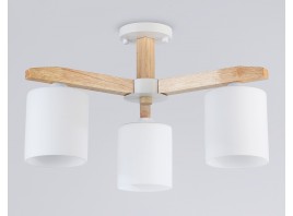 Подвесная люстра TR83112/3 WH/LW белый/светлое дерево E27/3 max 40W D580*320