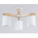  Подвесная люстра TR83112/3 WH/LW белый/светлое дерево E27/3 max 40W D580*320
