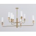  Люстра на штанге с мрамором LH53252/8 BS/FR латунь/белый матовый E14*8 max 40W D1260*1445