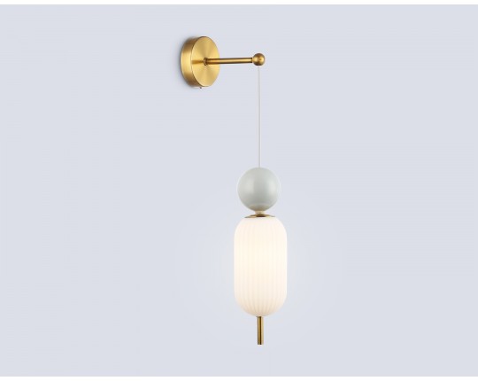  Настенный светильник со сменной лампой LH53108 BS/GR/FR латунь/серый/белый матовый G9 max 28W 100*200*570