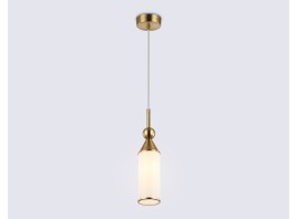  Подвесной светильник LH55271 BS/FR латунь/белый матовый E14 max 40W D65*1500