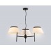  Подвесная люстра с абажурами LH72451/3 BK/WH черный/белый Е14/3 max 40W D800*290-1080