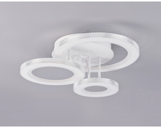  Потолочный светодиодный светильник с пультом FA8867/3 WH белый 3000K-6400K 38W 470*380*170 (ПДУ ИК)