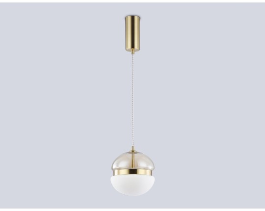  Подвесной светодиодный светильник LH11001 GD/FR золото/белый матовый 20W 3000K D180*200