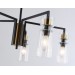  Люстра на штанге LH56113/5 BK/BS/CL черный/латунь/прозрачный E14*5 max 40W D605*350