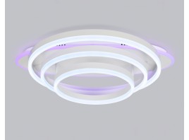  Потолочный светодиодный светильник с пультом FA8522 WH белый 146W 3000K-6400K+RGB 560*500*150 (ПДУ РАДИО 2.4G)