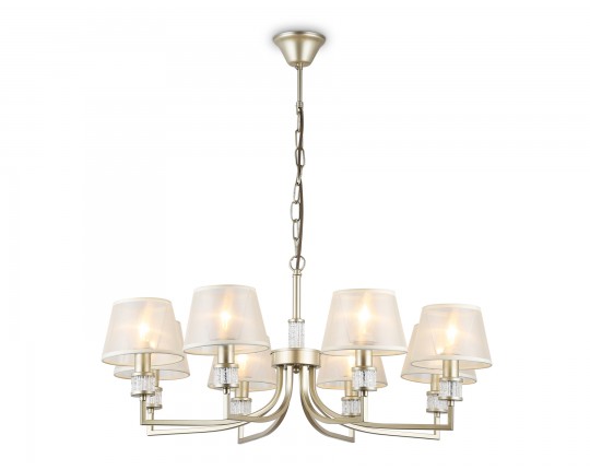  Подвесная люстра с абажурами LH71217/8 CGD золото E14/8 max 40W D790*750