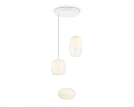  Подвесной светодиодный светильник LH11096/3 WH/FR белый/белый матовый 12W 3000K D350*1505