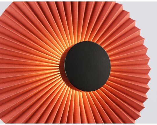  Настенный светодиодный светильник LH72653 BK/RD черный/красный 6W 3000K D300*100