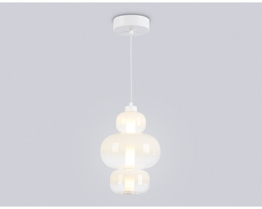  Подвесной светодиодный светильник LH11056 WH/FR белый/белый матовый 18W 3000K D230*350