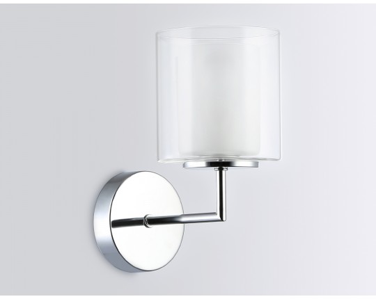  Настенный светильник LH56005 СH/FR хром/белый матовый E14 max 40W 190*120*220