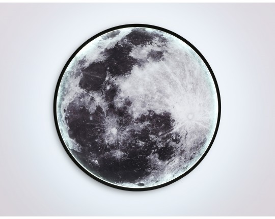  Настенно-потолочный светодиодный светильник FW11112 BK черный 25W LED 3000-6400K D400*38