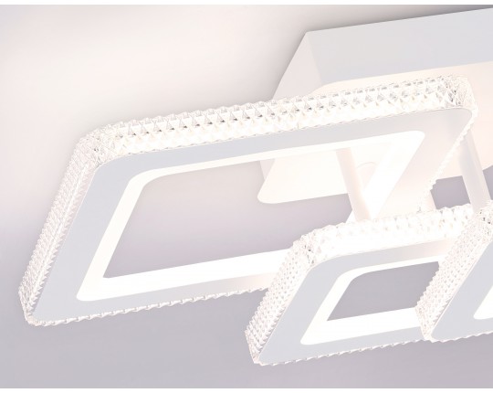  Потолочный светодиодный светильник с пультом FA8877/3 WH белый 3000K-6400K 62W 410*290*170 (ПДУ ИК)