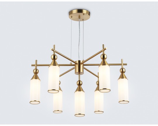  Подвесная люстра LH55278/7 BS/FR латунь/белый матовый E14*7 max 40W D640*1390